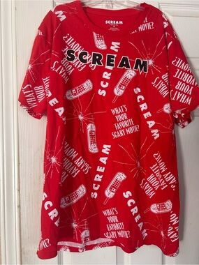 Red Short Sleeve Graphic Tee